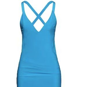 Haider Ackermann Silk Blue Party Dress New With Tags